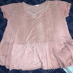 Pink rose top
